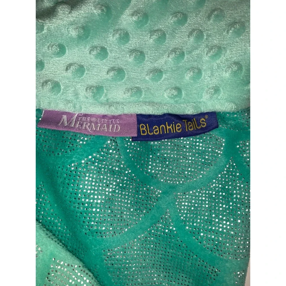 Disney Ariel The Little Mermaid Blankie Tails Mermaid Tail Blanket Aqua Green 3+